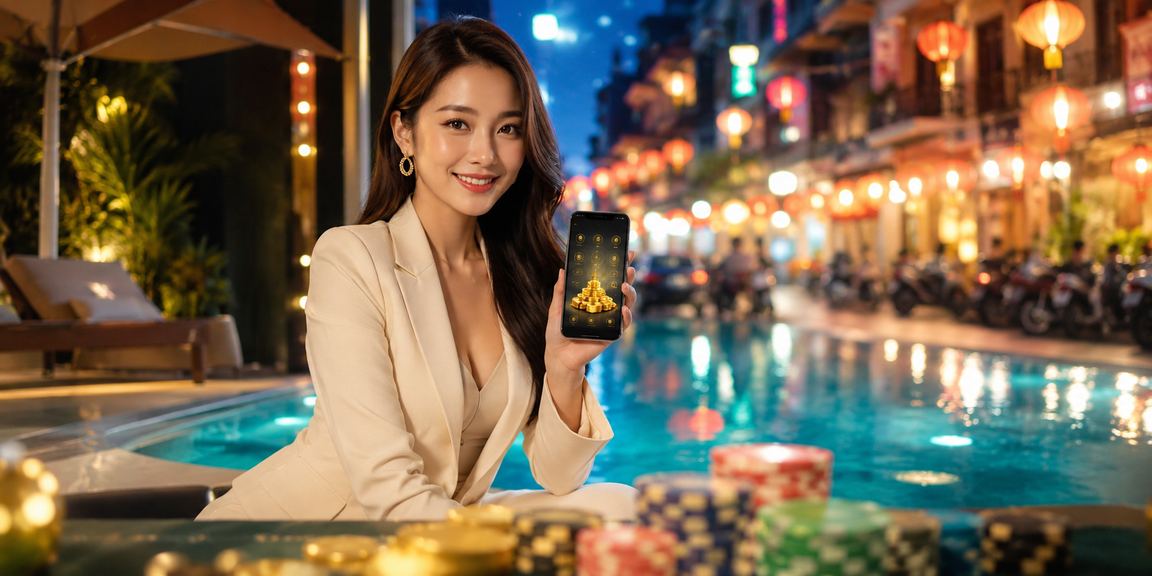 Màn hình cược trực tuyến tại sòng casino Việt Nam với giao diện hiện đại